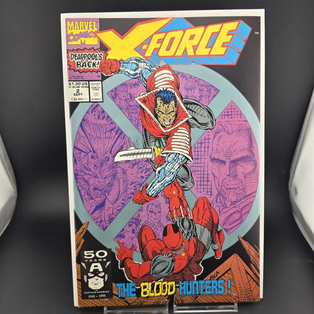 X-FORCE #2 NM 1991 Marvel Comics - 2nd appearance Deadpool! Rob Liefeld
